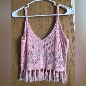 Lovely crocheted top.